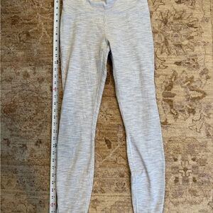 lululemon athletica Heathered Gray white/gray Leggings size 6